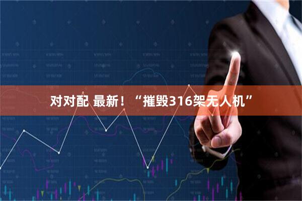 对对配 最新！“摧毁316架无人机”