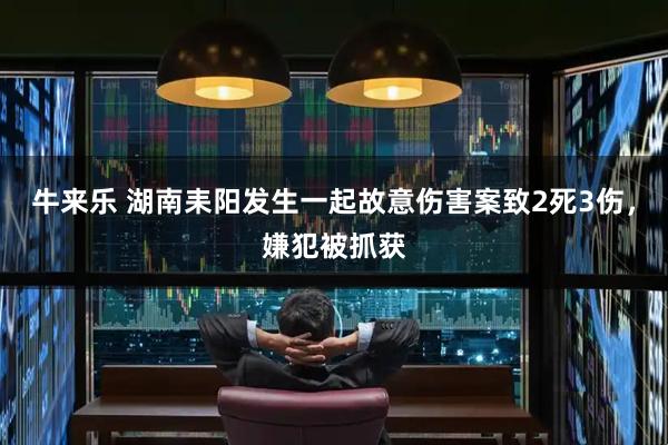 牛来乐 湖南耒阳发生一起故意伤害案致2死3伤，嫌犯被抓获